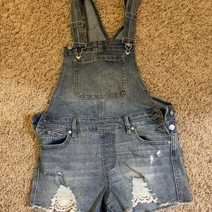 Jean Short Overalls